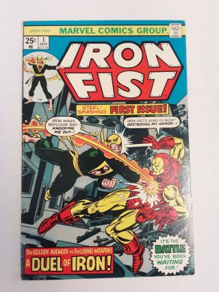 Iron Fist 1 (nov 1975,  Marvel),  Fn/vf,  1st Print,  Bronze Key