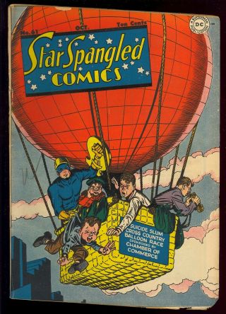 Star Spangled Comics 61 Unrestored Golden Age Dc Comic 1946 Gd - Vg