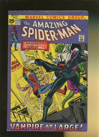 Spider - Man 102 Fn 6.  0 1 Book Origin Of Morbius Thomas & Kane