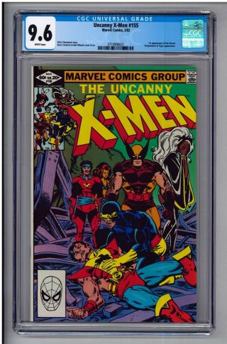 Uncanny X - Men 155 Cgc 9.  6 Nm,  & White Pages 1st Appearance Of Brood 1982 Cockrum