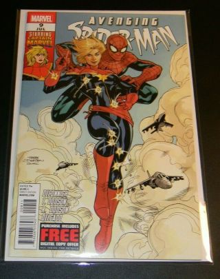 Avenging Spider - Man 9 (2012) Marvel 1st App Carol Danvers As Captain Marvel Vf,
