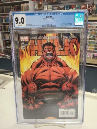 Hulk 1 (marvel Comics,  2008) Cgc Graded 9.  0 Red Hulk White Pages