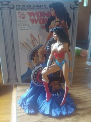 Wonder Woman Cold Cast Porcelain Mini Statue 2005 Brian Bolland Tim Bruckner.