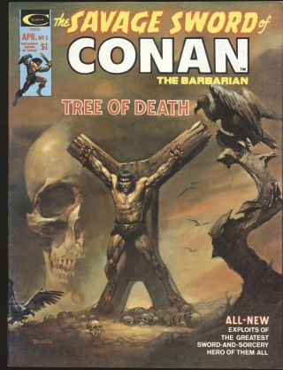 Savage Sword Of Conan 5 - Classic Boris Crucifixion Cover Nm - Cond.