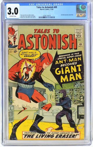 E271 Tales To Astonish 49 Marvel Cgc 3.  0 Gd/vg (1963) Ant - Man Becomes Giant - Man