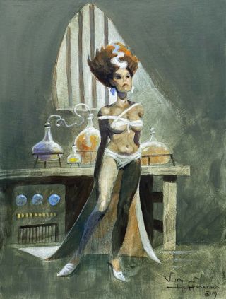 Mike Hoffman - Bride Of Frankenstein Oil Painting