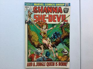 Marvel 1972 Shanna The She - Devil 1 1st App George Tuska Jim Steranko Gerber VF - 2