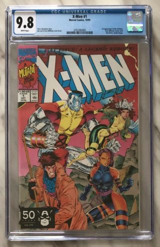 X - Men 1 Cgc 9.  8 (wp) | Cover B Colossus | (volume 2) Marvel 1991 | Xmen