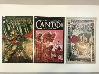 Canto Ii The Hollow Men 1 Set Of 3 Regular Cover 1:10 And 1:25 Variants Idw