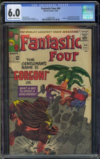 Marvel Comics Fantastic Four 44 Cgc 6.  0 1st Appearance Of Gorgon