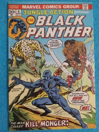 Jungle Action 6 (1973,  Marvel),  1st Killmonger,  Chadwick,  Black Panther Movie