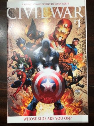 Civil War 1 Michael Turner Captain America Bloody Shield Variant Hot