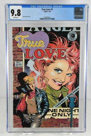 True Love 1 1986 Cgc Grade 9.  8 Dave Stevens Cover Eclipse Comic Romance