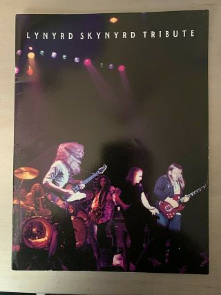 Lynyrd Skynyrd 1987 Tribute Tour Concert Tour Book Ronnie Van Zant Near