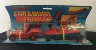 1979 Ahi Azrak Hamway The Spider - Man Car Boat & Trailer W/box Starbox101