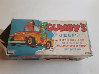 Vintage Toy Gumby Jeep In Nm With Box