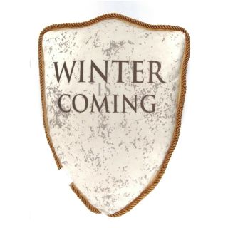 Game Of Thrones House Stark Sheild Throw Pillow Direwolf Winter Is Coming