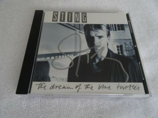 Sting Hand Signed Autographed The Dream Of The Blue Turtles Cd Rare Russians