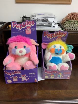 2 Popples Vintage 1980’s - Unplayed With & Puffball