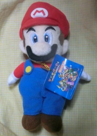 Rare 2003 San - Ei Mario Party 5 Mario (s) Plush Toy Doll W/tag Japan