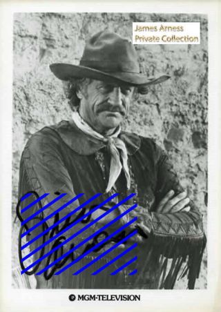 James Arness Gunsmoke Marshal Dillon " Zeb  How The West Was Won " Signed Photo