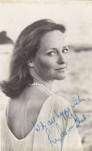 Autographed Photo Of Opera Singer Frederica Von Stade Mezzo Soprano