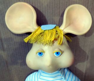 VINTAGE TOY DOLL BIG LARGE TOPO GIGIO WITH DISC 19 