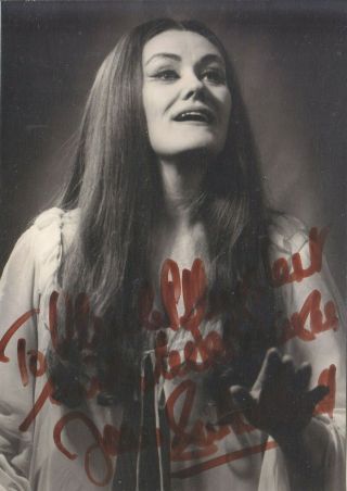 Autographed Photo Of Opera Singer Joan Sutherland Soprano Lucia Di Lammermoor