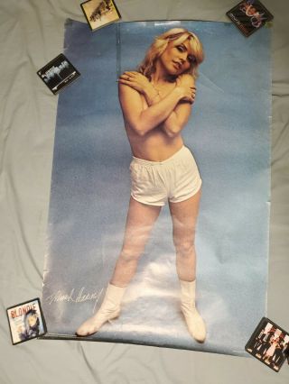 Blondie Debbie Harry 1979 Blue Baby Doll Signature Poster Made In Scotland