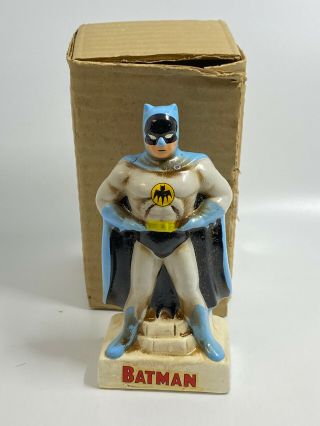 Vintage Batman Lego Porcelain Bank In Orig Japan Box