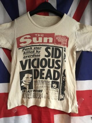 Vintage Punk T Shirt 1979 Sid Vicious Is Dead Size S 36 Very Rare