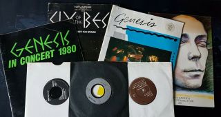 Genesis,  Phil Collins,  Steve Hackett Memorabilia Bundle,  Programmes And 7 " S