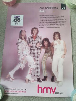 Slade Our Christmas Rare Promotional Shop Display Poster
