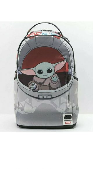 Sprayground X Star Wars Baby Yoda Disney Mandalorian Backpack Bag