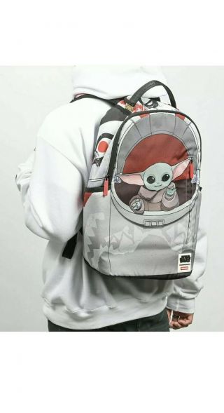 Sprayground x Star Wars Baby Yoda Disney Mandalorian Backpack Bag 2