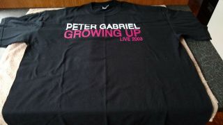 Vintage Peter Gabriel Growing Up Uk Tour 2003 T Shirt Xl Unworn