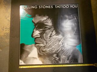 Giant Rolling Stones Tattoo You Poster 36 " X 36 " Keith Richards