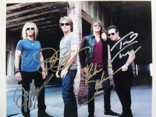 Jon Bon Jovi & Band Signed Photo