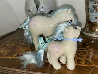 My Little Pony El Greco G1 Blue Belle Elsi Mother And Baby
