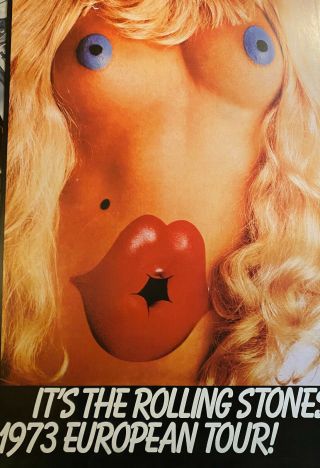 Rolling Stones Concert Tour Poster 1973