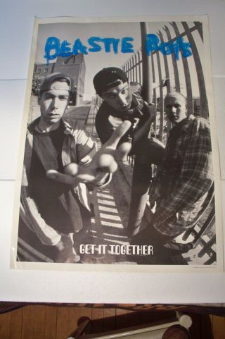 Rare Large 25x35 Beastie Boys Get It Together Poster Printed In Great Britain