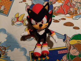 Very Rare Sega Prize 2004 Sonic X Shadow The Hedgehog Plush Toy Doll Vol 2