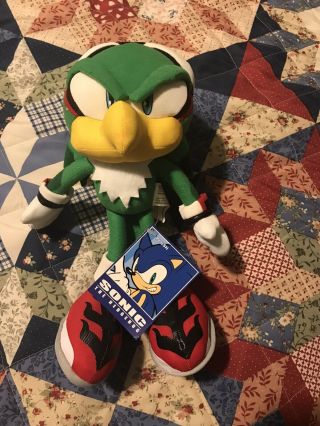 Official Great Eastern GE 12” JET THE HAWK Sonic Plush Doll First Print TAGGED 2