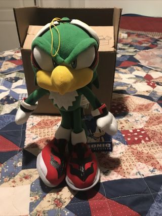 Official Great Eastern GE 12” JET THE HAWK Sonic Plush Doll First Print TAGGED 3
