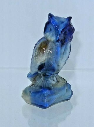 Boyd Glass Owl Dec Swirl 1982 45 (glows)