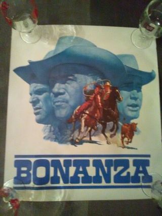 Nbc Tv Promo Poster Set Of 4 Bonanza Get Smart I Spy Man From Uncle 60s W Tube