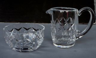 Waterford Crystal Lismore Mini Creamer And Open Sugar Bowl