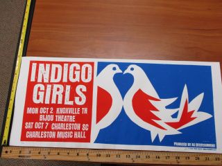 2006 Rock Roll Concert Poster Indigo Girls Print Mafia Sn Le 100 Knoxville Tn