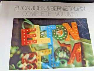 Elton John & Bernie Taupin Complete Vol 1 Piano/chords