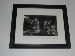 Framed Ac/dc Bon Scott,  Angus Young,  1979 Highway To Hell On Stage 14 " By 17 "